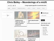 Tablet Screenshot of chrisbailey.info